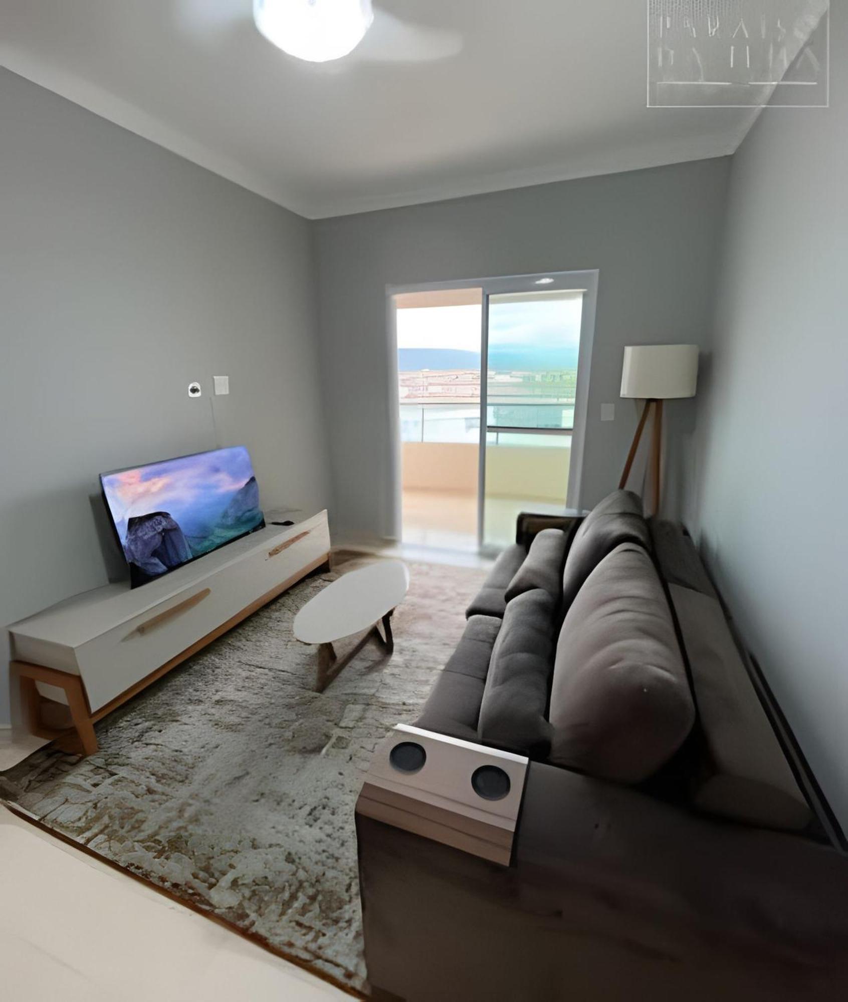 Apartamento Varanda E Churrasqueira Pe Na Areia Pg Praia Grande  Esterno foto